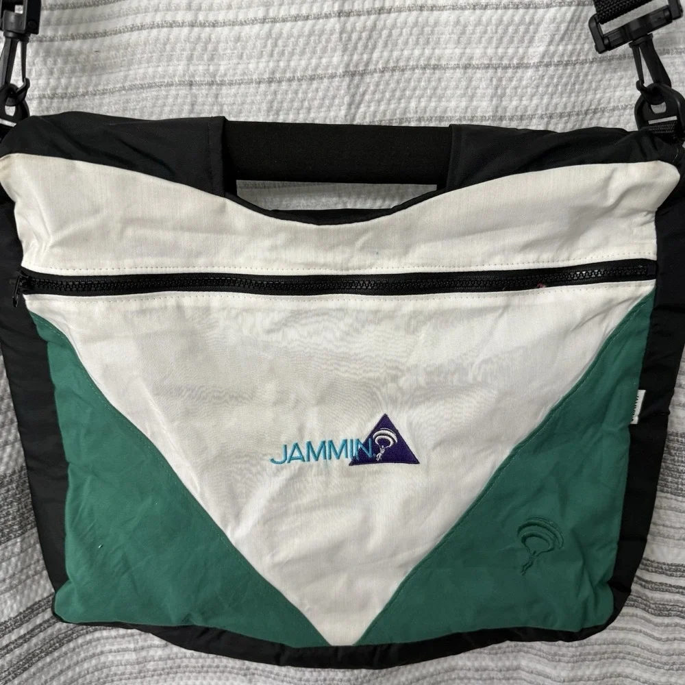 RARE Vintage JAMMIN' Brand Messenger Bag Michigan State Logo Colorblock 90's